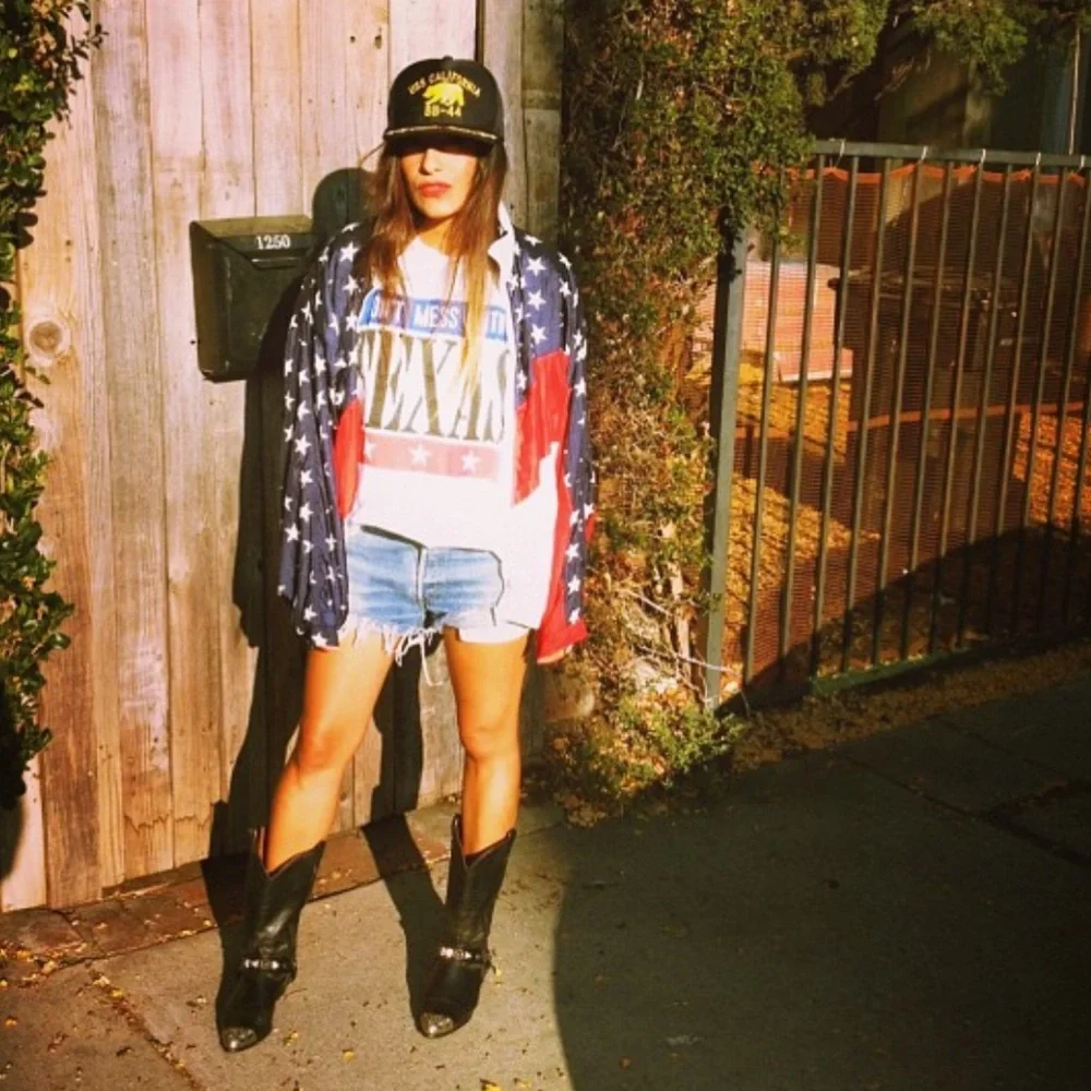 Vintage 80s Retro Solare Sporta Stars Stripes Americana Style Windbreaker Jacket - Picture 2 of 10